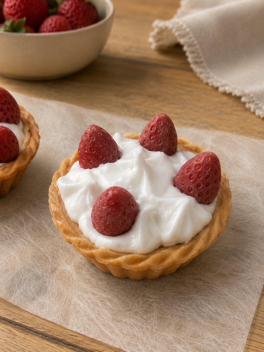 Tartaleta Wax Melt · Fresas con Nata