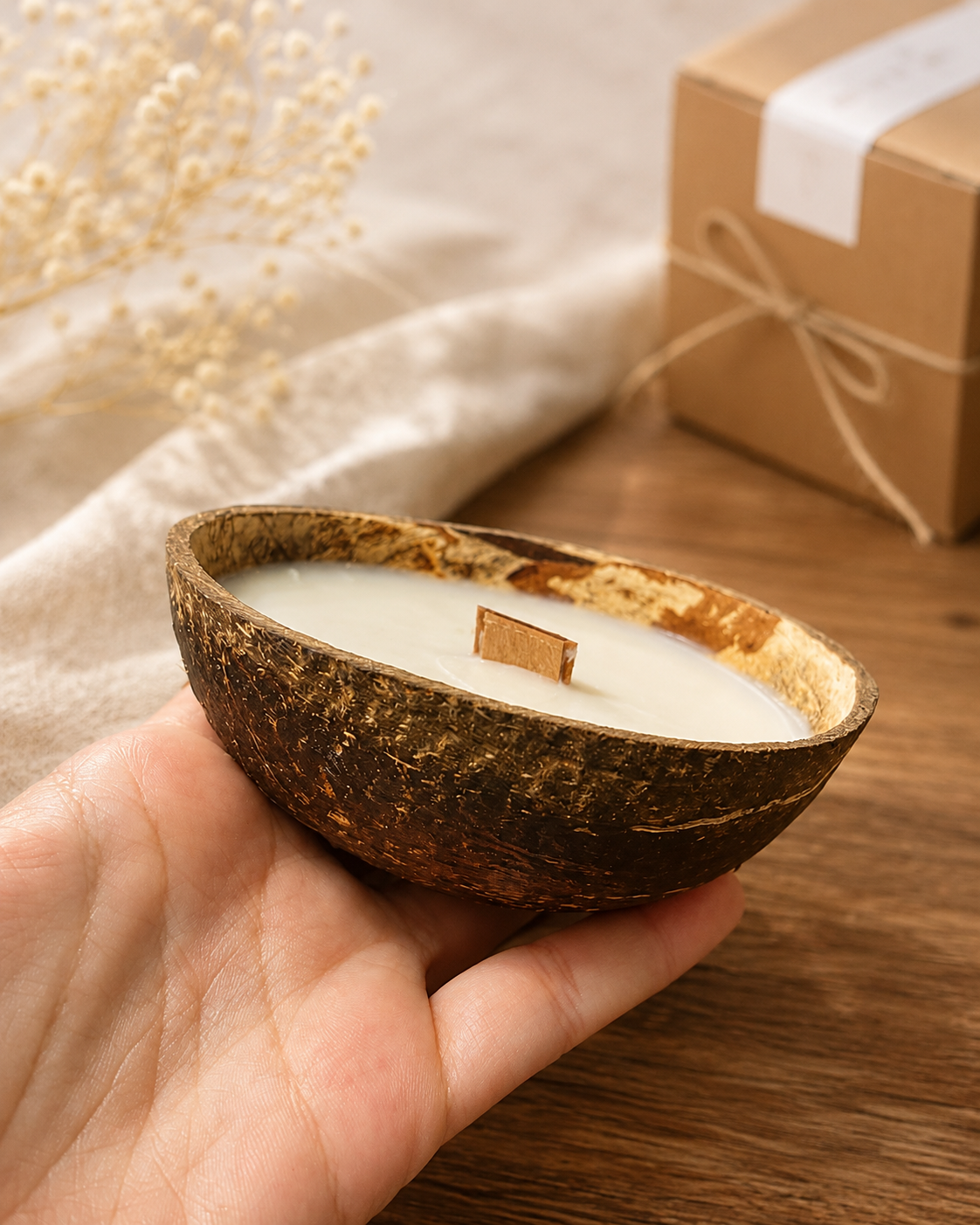 Vela de Coco Natural