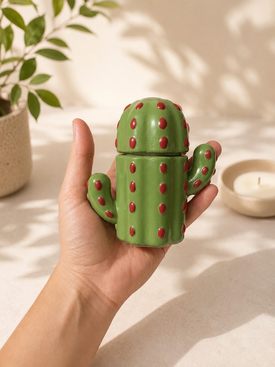 Vela Cactus · Bergamota & Lima