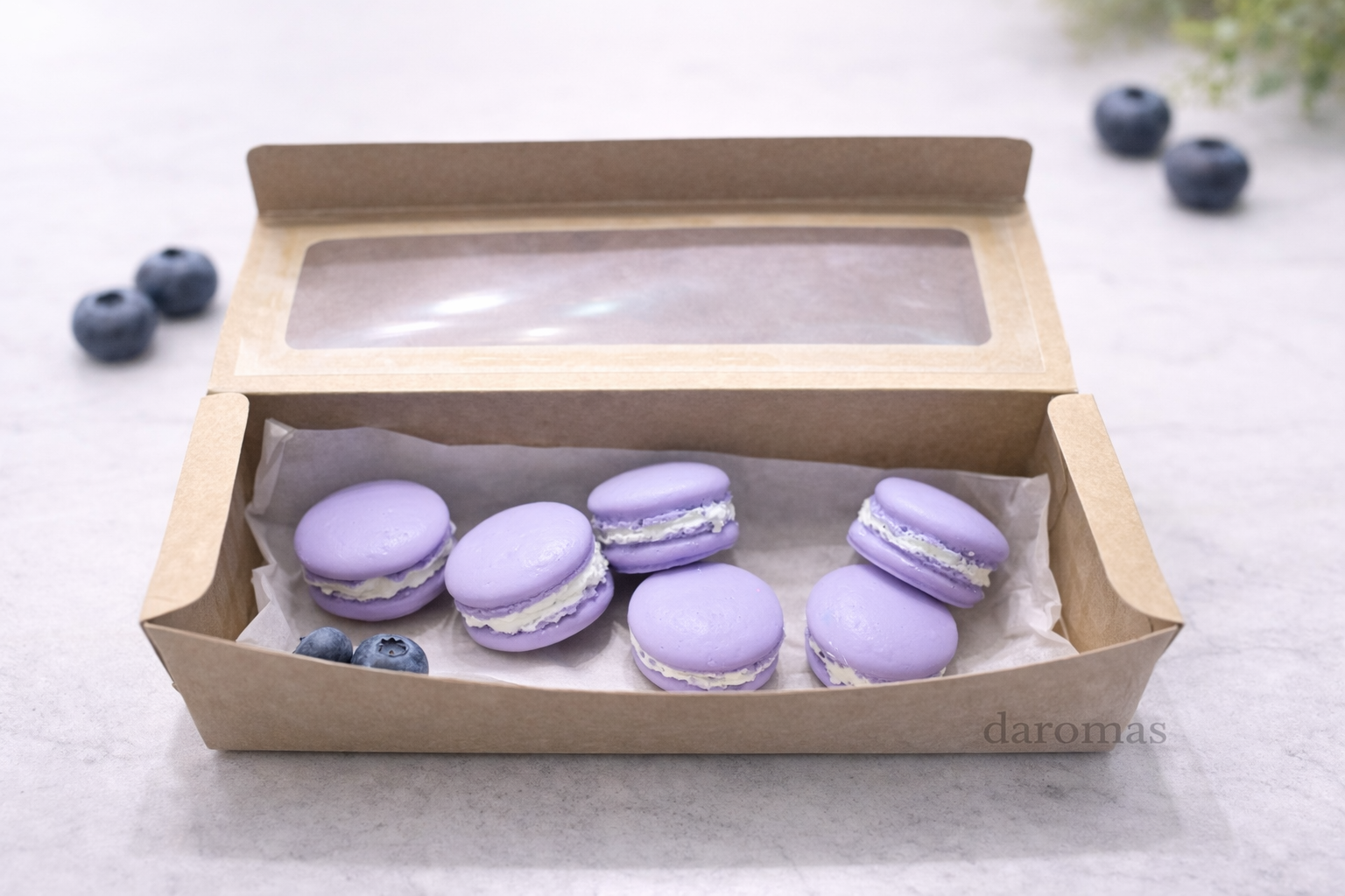 Wax Melt Macarons - Aroma Muffin con arándanos